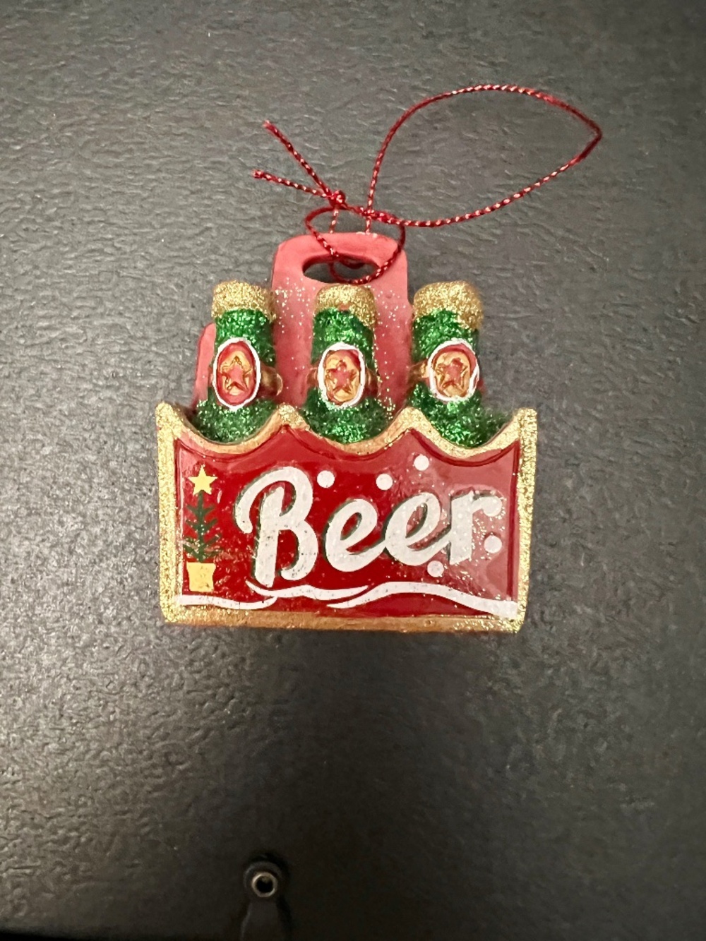 Beer Bottles Six Pack Christmas Ornament - cute!
